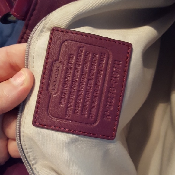 Purple Coach Purse - Picture 7 of 8